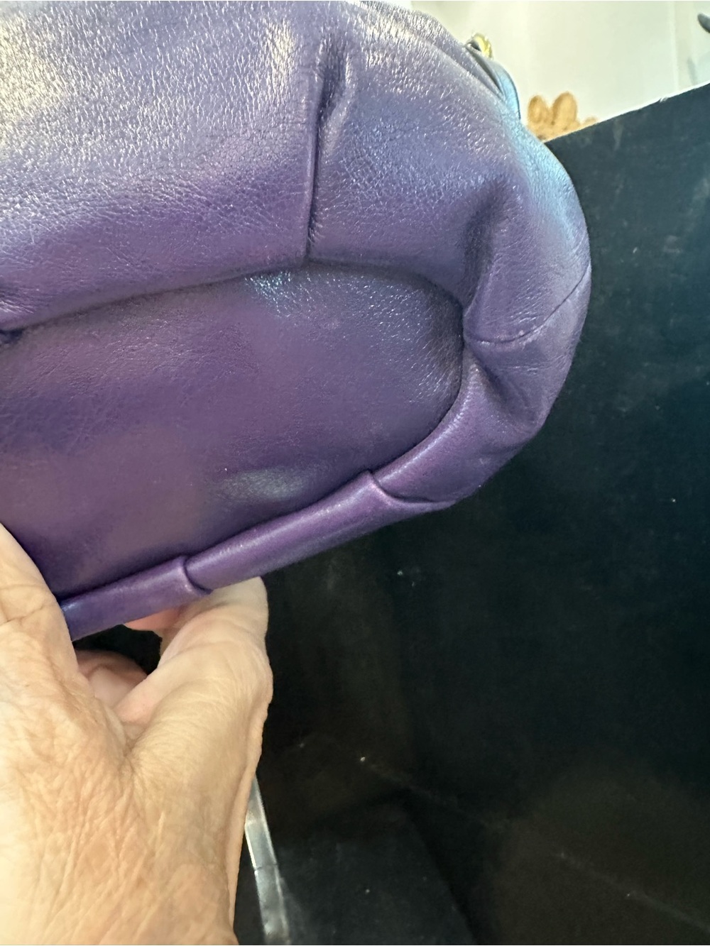 Coach Madison Sophia Purple Leather Satchel - Picture 5 of 13